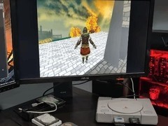 PS1原机实机运行！艾尔登法环降级移植版成功登陆初代PlayStation
