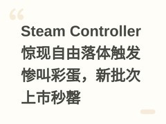 Steam Controller 惊现自由落体触发惨叫彩蛋，新批次上市秒罄
