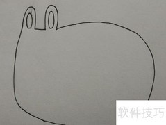 如何画兔子边框