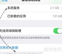 关闭iPhone系统服务流量