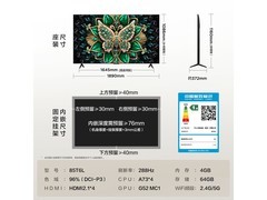TCL 85T6L 85英寸QD-Mini LED电视包安装