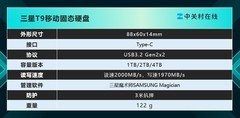 三星T9防摔移动固态：3米防摔，安全高效存储之选