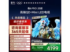 雷鸟75S595C Pro电视促销，低至4182元