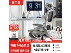 黑白调P2 Pro霜白人体工学椅