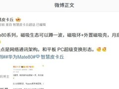 华为Mate 80系列将推磁吸生态新机，支持超级联动与3D人脸