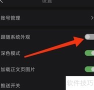 荔枝新闻如何关闭系统外观跟随