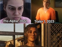 GTA6女主角露西亚建模三年演进：从预Alpha到2025预告的精细蜕变