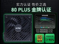 威刚XPG1000W金牌电源，直降132元
