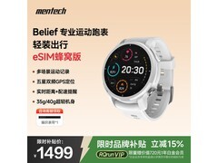 Mentech心率血氧智能手表6折抢
