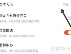 快报如何调整文字大小