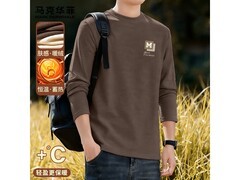 马克华菲深蓝羊毛绒圆领衫29.9元入手