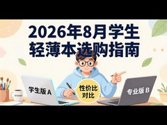 只上网看剧买什么笔记本？2026年8月深度选购指南