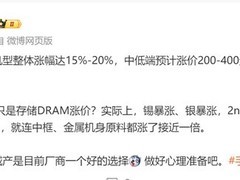 智能手机集体涨价15%—20%，多重成本压力推动终端提价
