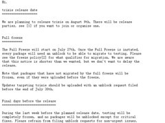 Debian 13“Trixie”7月27日冻结，8月9日发布