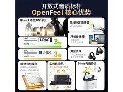 弱水时砂OpenFeel耳夹式蓝牙耳机