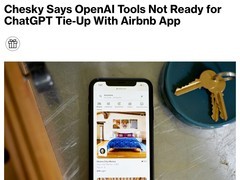 爱彼迎暂不接入ChatGPT 因技术未成熟