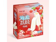 明治海盐荔枝雪糕46g*10支，满129元7折仅33.5元