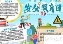 安全生产月手抄报