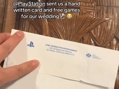 新人寄请柬给索尼获PS官方新婚贺礼，温情互动引爆网络