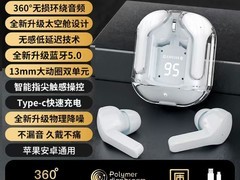 运动数显透明蓝牙耳机21.9元