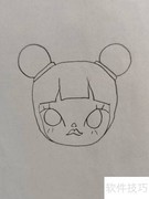 铅笔绘中国风小女孩