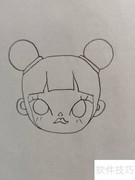 铅笔绘中国风小女孩