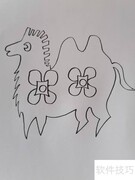 梅花烙印骆驼绘画教程