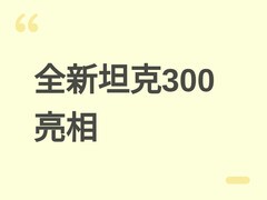 全新坦克300深度进化：加长轴距+全系混动，硬派越野向家庭多场景跃迁