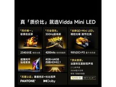 Vidda X Pro 75VX5Q-PRO电视直降1220元