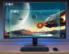 三星玄龙骑士G75F电竞显示器：大屏曲面+高刷均衡配置，电竞影音双适配