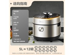 美的5L低脂猛火电压力锅