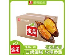 佳农宝菜山东玛莎莉红薯4.5斤，满减后27.8元速抢
