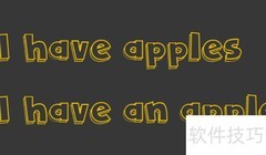 I have apples与an apple的区别