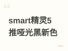 smart精灵5 BRABUS超能版新增哑光黑配色，2026成都车展将发布售价