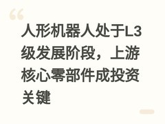 人形机器人处于L3级发展阶段，上游核心零部件成投资关键