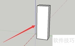 草图大师快速建简易立柱