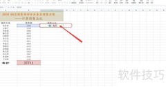 WPS表格计算销售占比方法