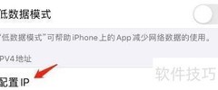 苹果手机如何自动配置IP