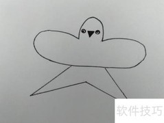 风筝飞翔绘画教程