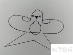 风筝飞翔绘画教程