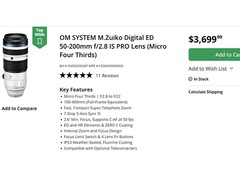 奥之心正在开发“50-250mm F4 PRO”镜头？