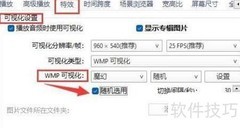 PotPlayer随机使用WMP可视化
