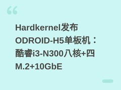 Hardkernel发布ODROID-H5单板机：酷睿i3-N300八核+四M.2+10GbE