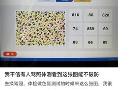 自助体检机色盲检测图因屏幕显示失真引发误判争议