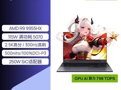 机械革命蛟龙16Pro游戏本，补贴85折直减1274元