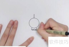 万圣节蜘蛛简笔画教程