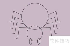 卡通蜘蛛绘画教程
