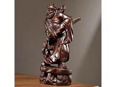 LISM 实木雕钟馗神像摆件京东 19.9 元包邮