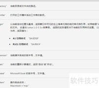 Excel中INFO函数使用技巧