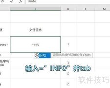 Excel INFO函数使用技巧